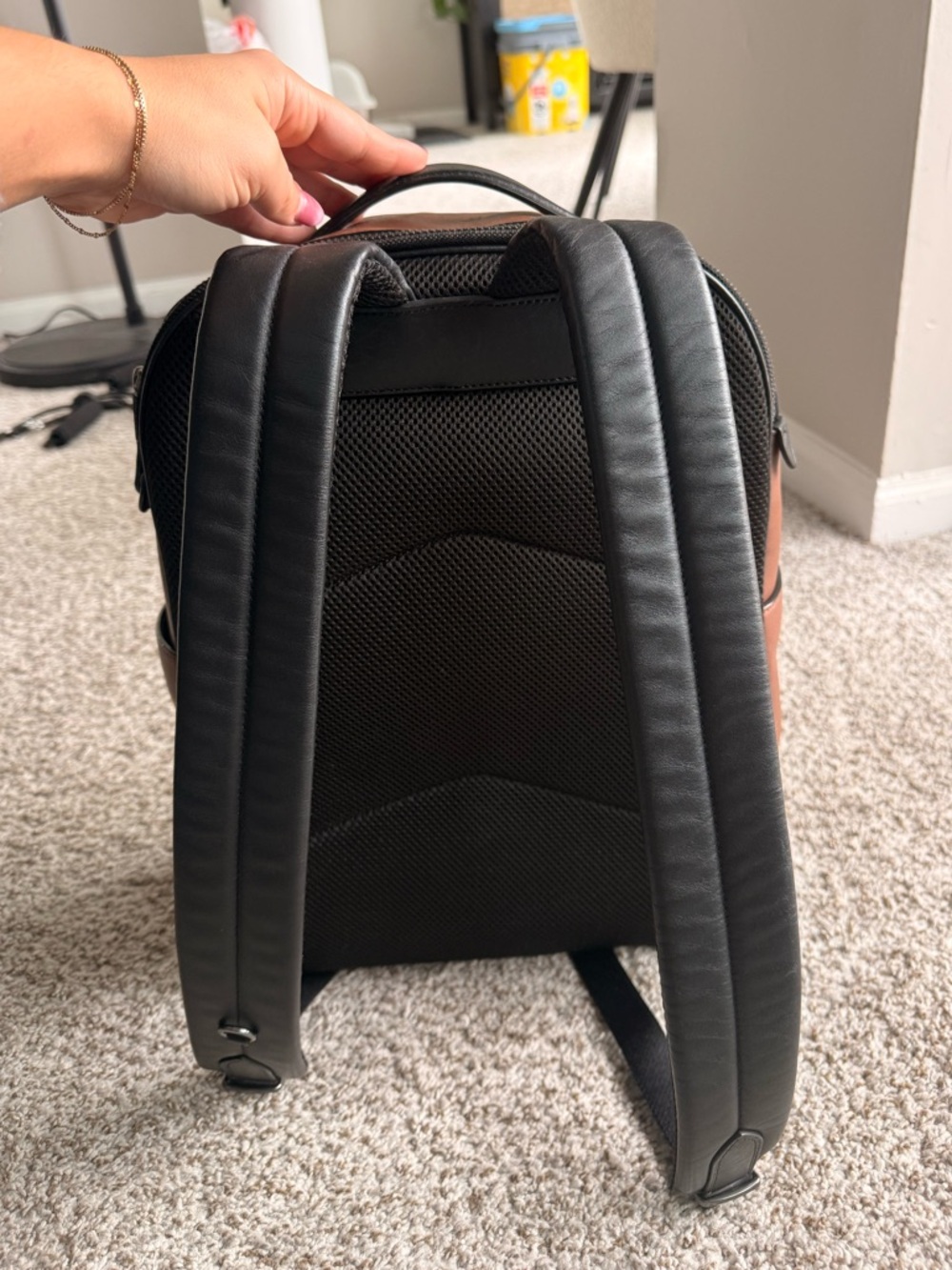 Coach Leather Backpack - Like New - Picture 5 of 7